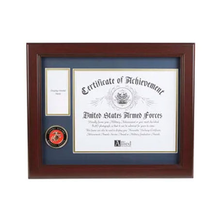 U.S. Marine Corps Medallion 8-Inch by 10-Inch Certificate and Medal Frame - The Military Gift Store