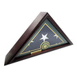 Flags Connections - 5' x 9' Burial/Funeral/Veteran Flag Elegant Display Case, Solid Wood, Cherry Finish, Flat Base (5' x 9', Army)., 5' x 9' Burial/Funeral/Veteran Flag Elegant Display Case, Solid Wood, The Military Gift Store, Army Flag Display Cases