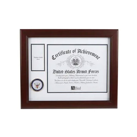 U.S. Navy Medallion 8-Inch by 10-Inch Certificate and Medal Frame - The Military Gift Store