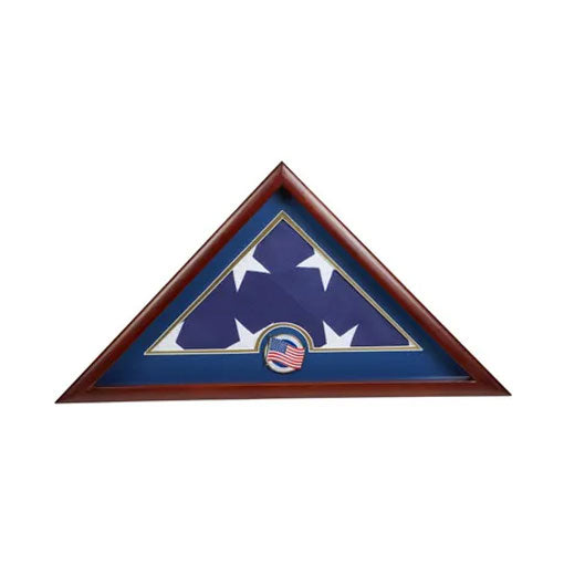 US Flag Display Case with US Flag Medallion - The Military Gift Store