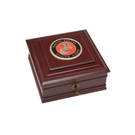 U.S. Marine Corps Medallion Desktop Box - The Military Gift Store