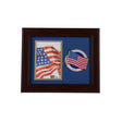 American Flag Medallion 4-Inch by 6-Inch Portrait Picture Frame, , The Military Gift Store, Picture Frame