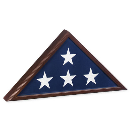 Flags Connections - Veteran Flag Case - Exclusive Cherry Finish. - The Military Gift Store