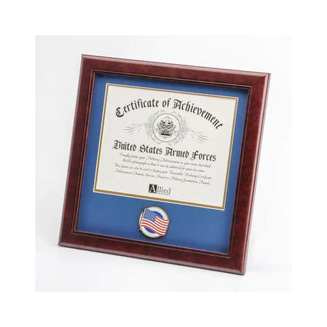 American Flag Medallion 8-Inch by 10-Inch Certificate Frame - The Military Gift Store