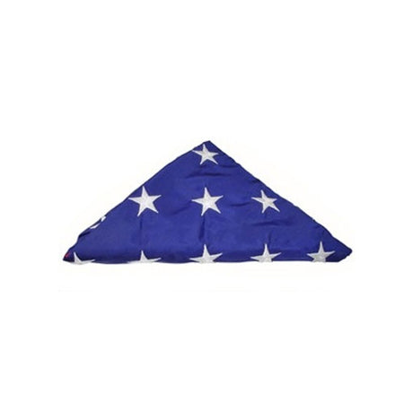 Pre Folded American Flag, American Flag Comes Folded - 5ft x 9.5ft American Burial Flag.