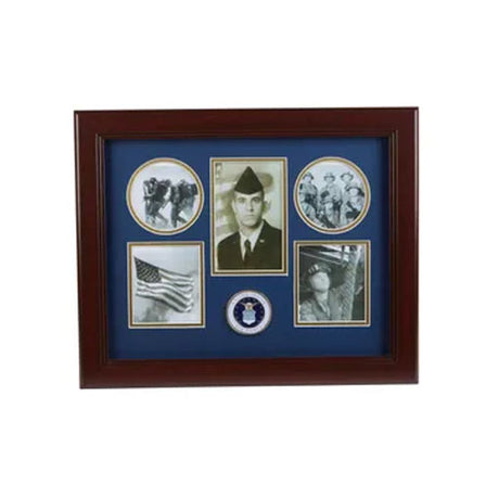 U.S. Air Force Medallion 5 Picture Collage Frame, , The Military Gift Store, Picture Collage Frame