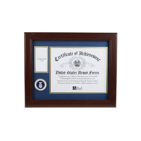 U.S. Air Force Medallion 8-Inch by 10-Inch Certificate and Medal Frame, , The Military Gift Store, Certificate and Medal Frame