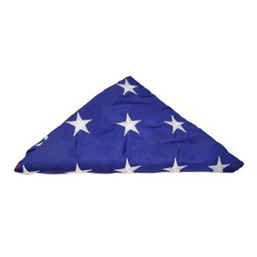 Flags Connections - Pre-Folded American Flags for Flag Display Cases - 3ft x 5ft American Flag or 5ft x 9.5 ft Flag, American Burial Flag., Pre-Folded American Flags for Flag Display Cases - 3ft x 5ft., The Military Gift Store, Folded American Flags
