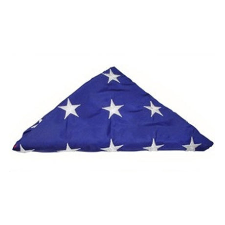 Flags Connections - Pre-Folded American Flags for Flag Display Cases - 3ft x 5ft American Flag or 5ft x 9.5 ft Flag, American Burial Flag., Pre-Folded American Flags for Flag Display Cases - 3ft x 5ft., The Military Gift Store, Folded American Flags