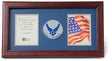 Flag Connections US Air Force Wings Medallion Double Picture Frame - Two 4 x 6 Photo Openings, US Air Force Wings Medallion Double Picture Frame - Two 4 x 6 Photo, The Military Gift Store, Picture Frame