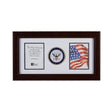 U.S. Navy Medallion 4-Inch by 6-Inch Double Picture Frame - The Military Gift Store