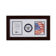 U.S. Navy Medallion 4-Inch by 6-Inch Double Picture Frame - The Military Gift Store