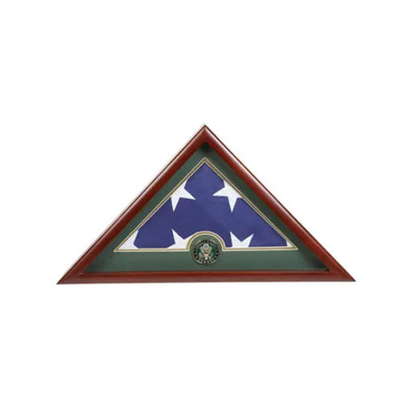 Medallion Flag Display Case, Memorial Flag Display case with Army Green., Medallion Flag Display Case, Memorial Flag Display case, The Military Gift Store, Medallion Flag Display Case