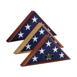 4 x 6 flag Display Case, 4ft x 6ft flag display case - Walnut Material. - The Military Gift Store