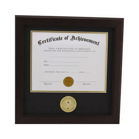 Award of Excellence 8-Inch by 10-Inch Certificate Frame - Mahogany - The Military Gift Store