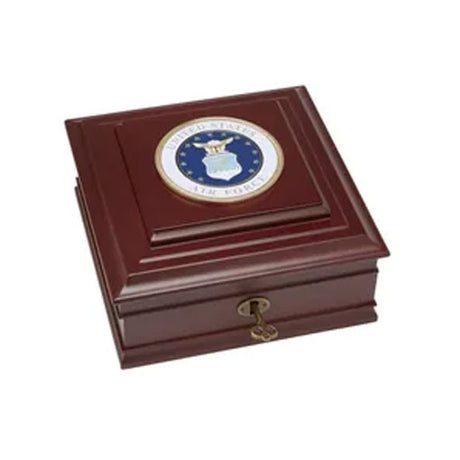 U.S. Air Force Medallion Desktop Box - The Military Gift Store