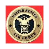 Air force Wall Tribute, Air force Wood Wall Tribute, USAF emblem - 9". - The Military Gift Store