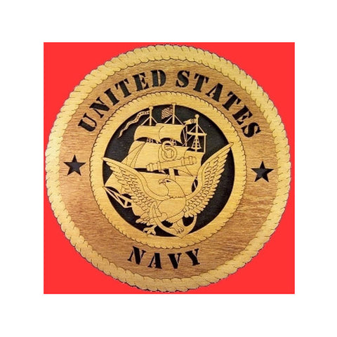 Navy wall tribute, Laser Wall Tributes - 9".