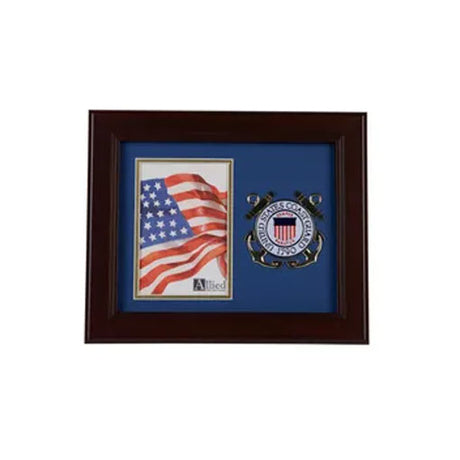 U.S. Coast Guard Medallion 4-Inch by 6-Inch Portrait Picture Frame - The Military Gift Store