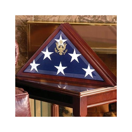 Large Coffin Flag Display Case, American Burial Flag or Folded American Flag, Large Coffin Flag Display Case, American Burial Flag, The Military Gift Store, American Burial Flag Box