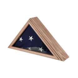 Air force flag case for 3ft x 5ft Flag Oak - Fit 3' x 5' flag. - The Military Gift Store