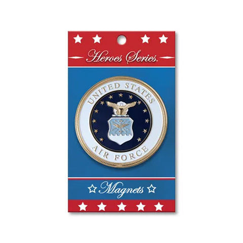 Heroes Series Air Force Medallion Large Magnet - Size 3.75Inches. - The Military Gift Store