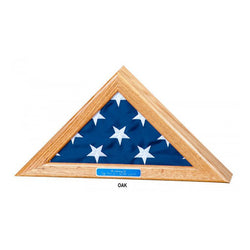 Flag Display Case for 4x6 flag - Oak Finish. - The Military Gift Store