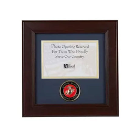 U.S. Marine Corps Medallion 4-Inch by 6-Inch Landscape Picture Frame - The Military Gift Store