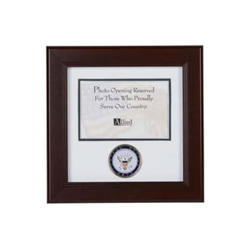 U.S. Navy Medallion 4-Inch by 6-Inch Landscape Picture Frame - The Military Gift Store