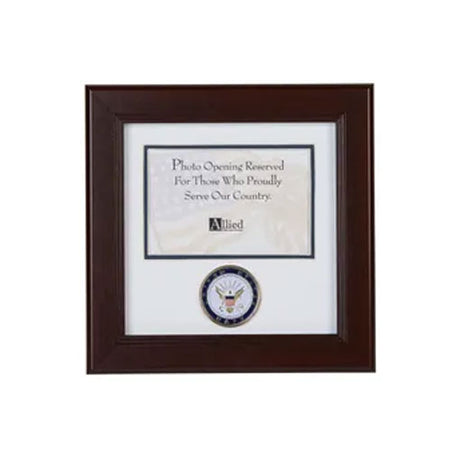 U.S. Navy Medallion 4-Inch by 6-Inch Landscape Picture Frame, , The Military Gift Store, Picture Frame