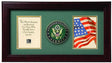 Flag Connections US American Flag Medallion Double Picture Frame - Two 4 x 6 Photo Openings