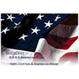 American Made Burial Flag - 5' x 9.5' flag., , The Military Gift Store, Burial Flag