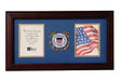 Flag Connections US Coast Guard Medallion Double Picture Frame - Two 4 x 6 Photo Openings
