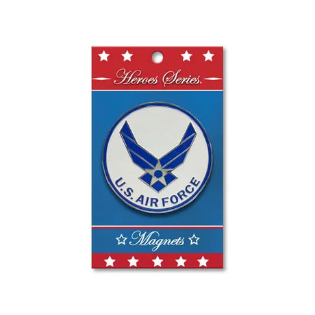 Heroes Series Air Force Wings Medallion Large Magnet - Size 3.75 Inch.