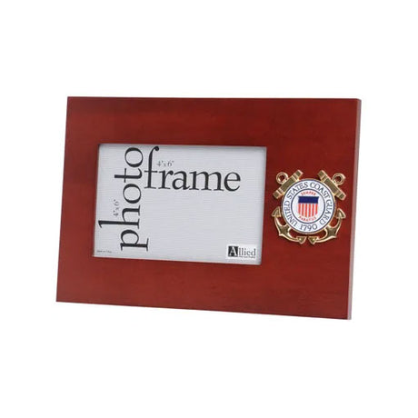U.S. Coast Guard Medallion 4-Inch by 6-Inch Desktop Picture Frame - The Military Gift Store