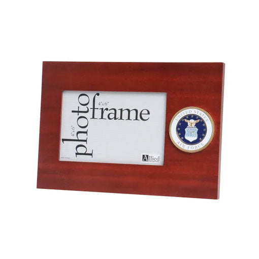 U.S. Air Force Medallion 4-Inch by 6-Inch Desktop Picture Frame - The Military Gift Store