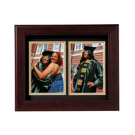 Decorative 4-Inch by 6-Inch Double Picture Frame - The Military Gift Store