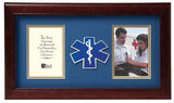 Flag Connections US EMS Medallion Double Picture Frame - Two 4 x 6 Photo Openings, US EMS Medallion Double Picture Frame - Two 4 x 6 Photo Openings, The Military Gift Store, Picture Frame