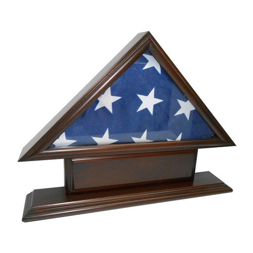 Flags Connections - Coin and Coins 5'x9' Flag Case for Veteran / Funeral / Burial Flag - With Name Plate., Coin and Coins 5'x9' Flag Case for Veteran / Funeral / Burial Flag., The Military Gift Store, Flag Display cases