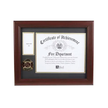 Firefighter Medallion 8-Inch by 10-Inch Certificate and Medal Frame - The Military Gift Store
