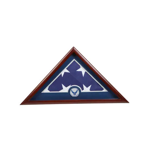 Medallion Flag Display Case, Memorial Flag Display case with Air Force Wings - Medallion., Medallion Flag Display Case, Memorial Flag Display case., The Military Gift Store, Medallion Flag Display Case