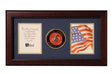 Flag Connections US Marine Corps Medallion Double Picture Frame - Two 4 x 6 Photo Openings