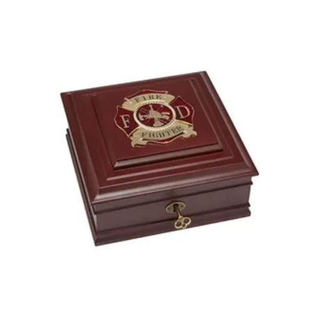Firefighter Medallion Desktop Box - The Military Gift Store