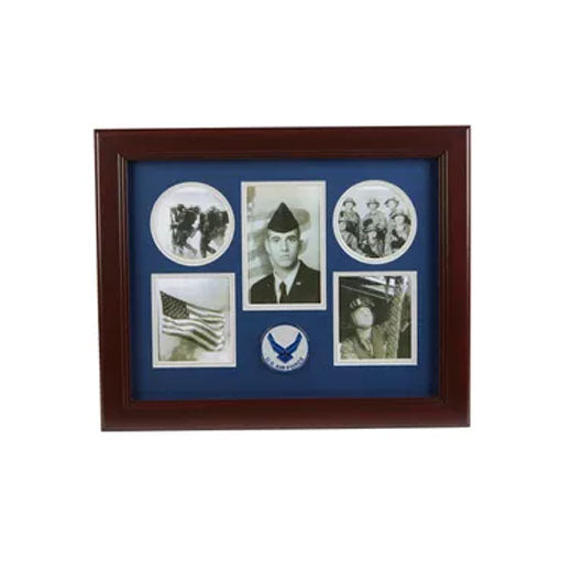 Aim High Air Force Medallion 5 Picture Collage Frame, , The Military Gift Store, Picture Collage Frame