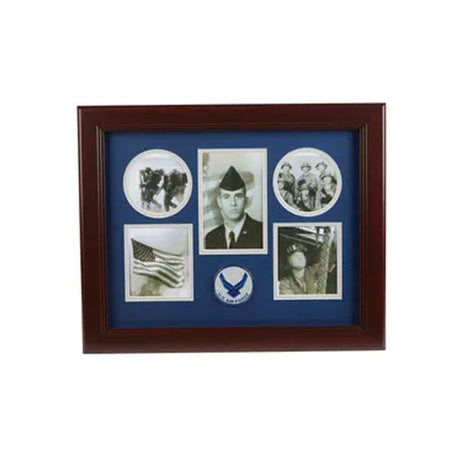 Aim High Air Force Medallion 5 Picture Collage Frame, , The Military Gift Store, Picture Collage Frame