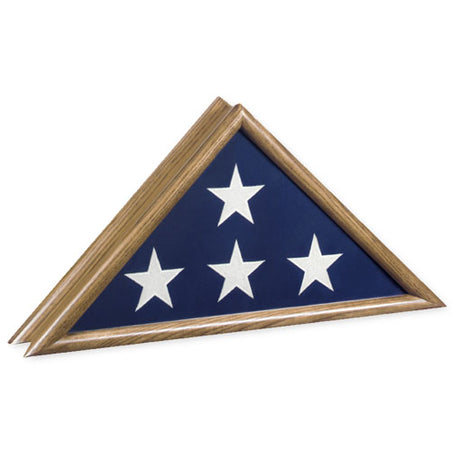 Flags Connections - Patriot Flag Case - Oak Material. - The Military Gift Store