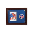 American Flag Medallion 5-Inch by 7-Inch Picture Frame with Stars - The Military Gift Store