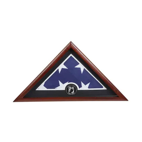 Medallion Flag Display Case, Memorial Flag Display case - POW/MIA Medallion.