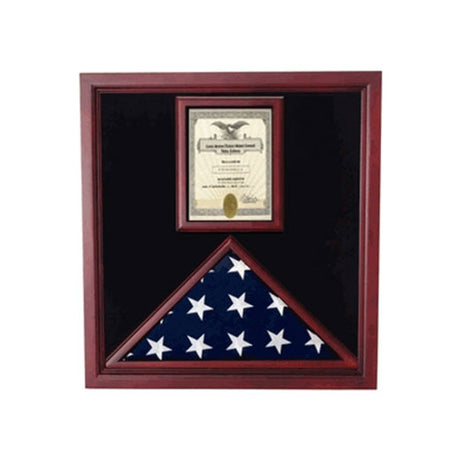 Flag and Document Case - Vertical 8 1/2 x 11 Document - Fit 5" x 9.5" flag.