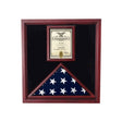 Flag and Document Case - Vertical 8 1/2 x 11 Document - Fit 5" x 9.5" flag., Flag and Document Case - Vertical 8 1/2 x 11 Document., The Military Gift Store, Flag and Document Display Case